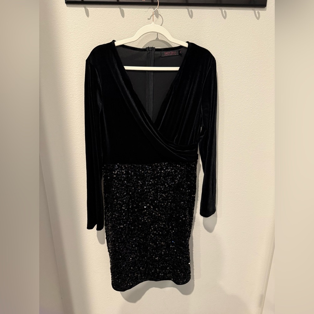 Black Velvet Cocktail Dress